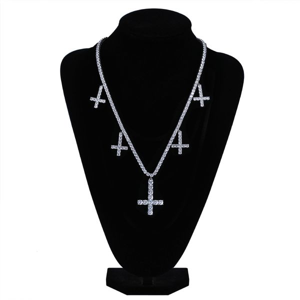 

chokers luxury inverted cross pendant necklace 221118, Golden;silver
