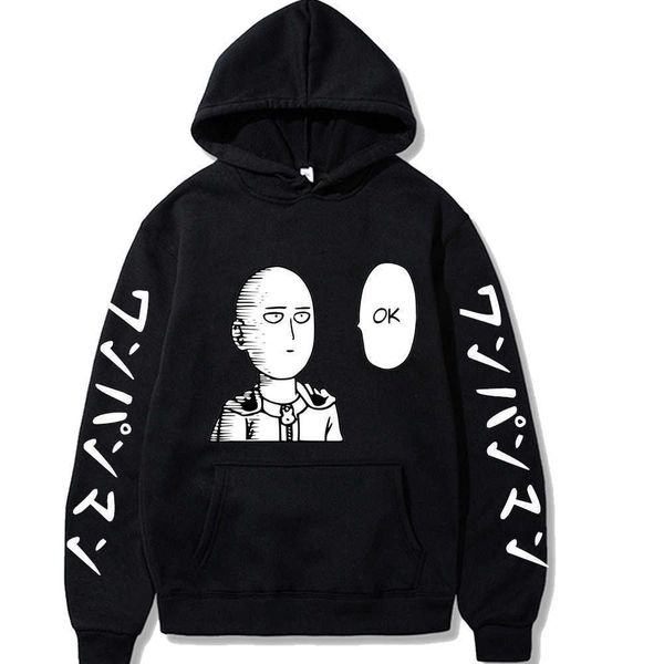 

men's hoodies sweatshirts men women hoodie funny one punch man sweatshirt fitted soft anime manga clothes t221114, Black