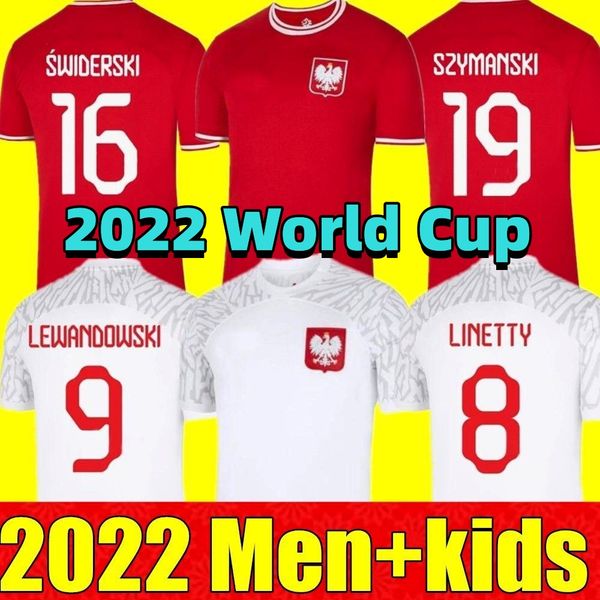 

2022 poland soccer jerseys lewandowski milik swiderski piayek bielik d.szymanski krychowiak grosicki kaminski world cup fans version footbal, Black;yellow