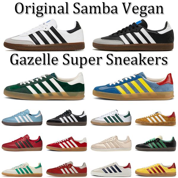 

monogram gazelles running shoes white black vegan women mens red green pink velvet wales bonner argentina tonal color pack linen gazelle tra