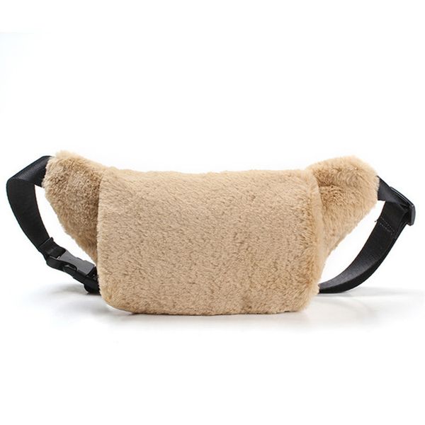 

waist bags mihaivina fashion women fur fanny pack winter female chest shoulder handbags girl banana 221119