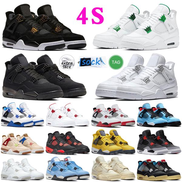 

basketball shoes sports sneakers military black shimmer white university blue noir canvas cat fire red thunder jumpmans men women jumpman 4s