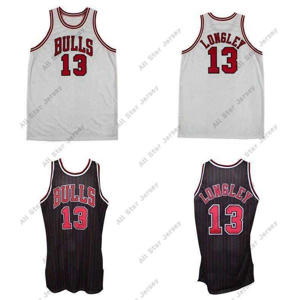 

basketball jerseys stitched luc longley basketball jersey s-6xl mitchell ness 1997-98 mesh hardwoods classics retro version men women youth, Black;red