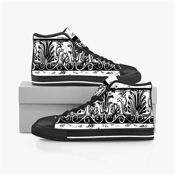 

men stitch shoes custom sneakers canvas women fashion black orange mid cut breathable casual outdoor sports walking jogging color82