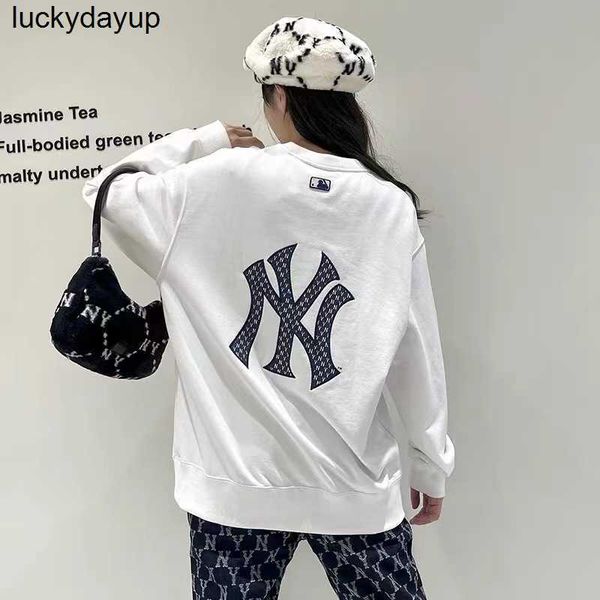 

men's hoodies sweatshirts designer mlb sweater fashion brand flower round neck sweater new men's women's casual sports street, Black