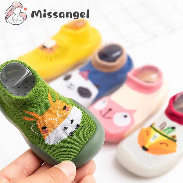 

sneakers children antislip shoes born baby toddler girls cotton nonslip floor socks infant boys rubber sole cartoon indoor sneakers 221119, Black;red