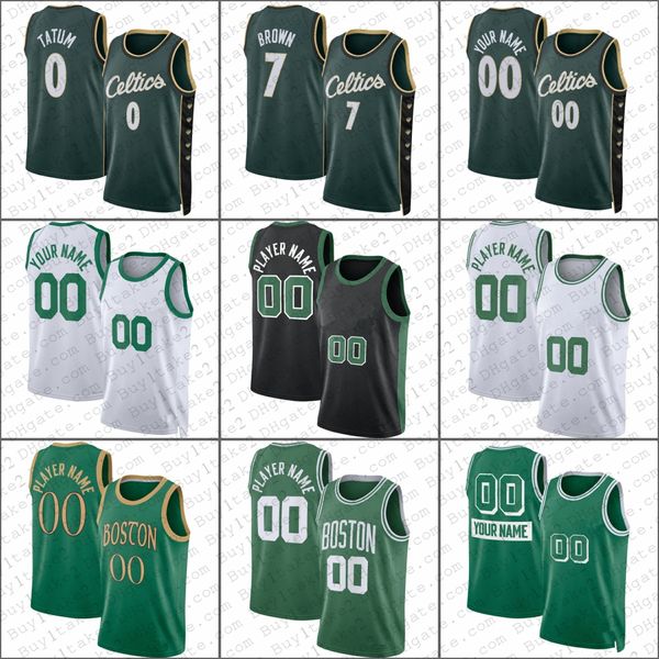 

jayson tatum jaylen brown marcus smart custom basketball jersey malcolm brogdon bostons celtices grant williams payton pritchard blake griff, Black;red