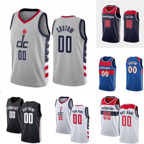 

basketball jerseys men women youth washington''wizards''custom 5 will barton 9 deni avdija 67 taj gibson 21 daniel gaffo, Black;red