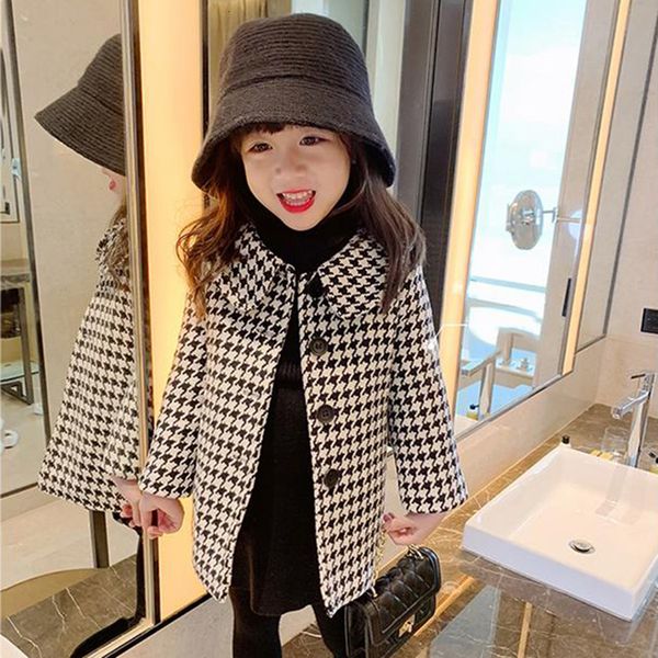 

jackets toddler girls jacket outerwear plaid pattern girl coats kids casual children's winter autumn clothing 221118, Blue;gray