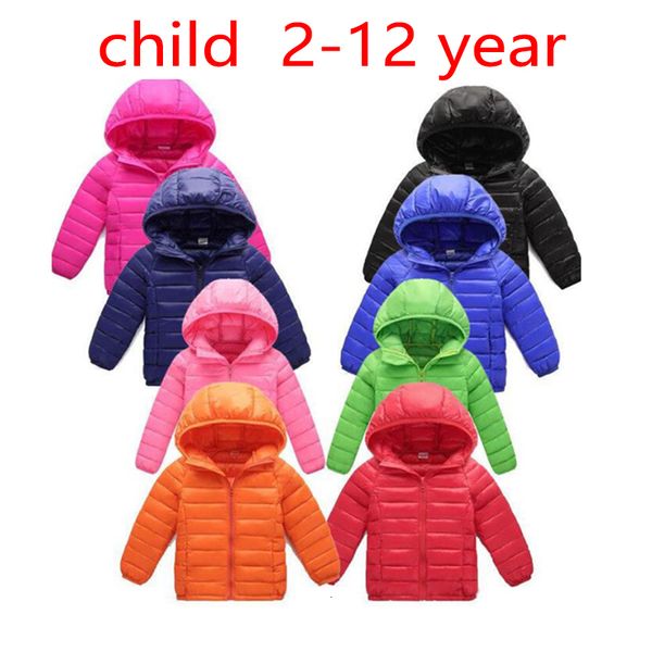 

family matching outfits 2-12 years autumn winter kids down jackets for girls children clothes warm coats boys toddler outerwear 221118, Blue