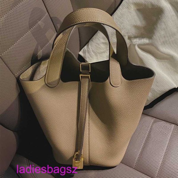 

designer herme picotin lock shoulder bags online store women's new fashion vegetable basket soft pu litchi pattern bucket south ko qmnx