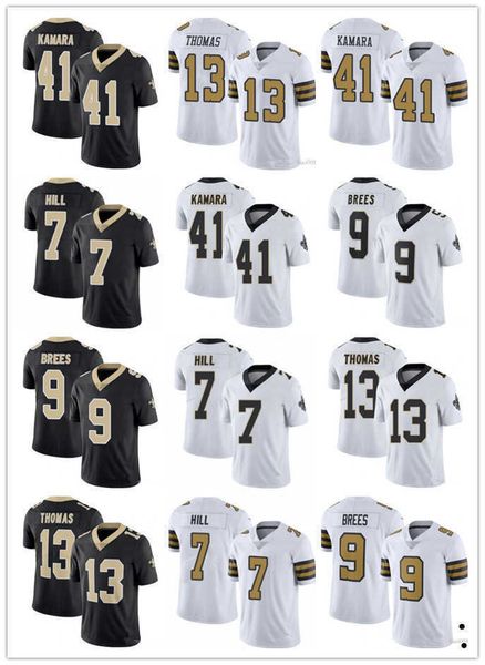 

jersey new orleans''saints''men women youth 9 drew brees 41 alvin kamara 13 michael thomas 7 taysom hill football jersey, Black;red