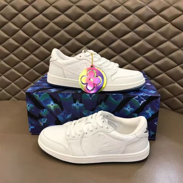 

new white low mens casual shoes mca university blue designers sneakers one shoes size 36-45 02, Black