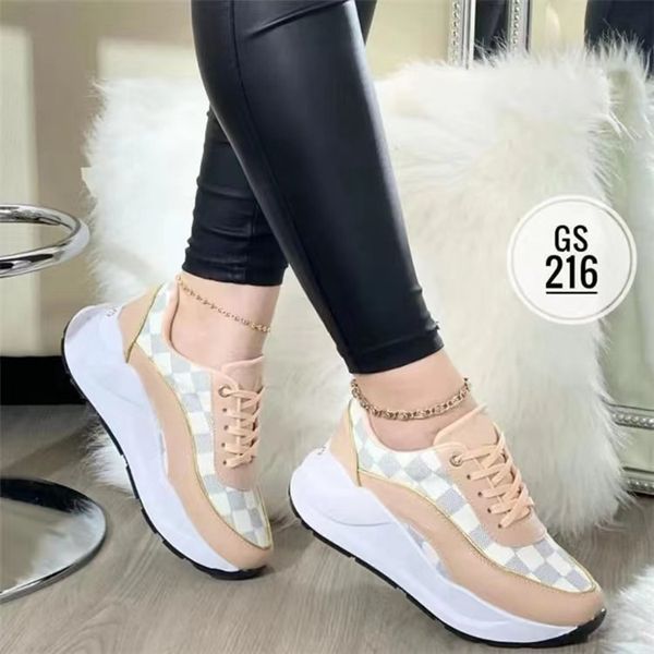 

dress shoes fashion women sneakers high bling vulcanized platform causal spring 221119, Black