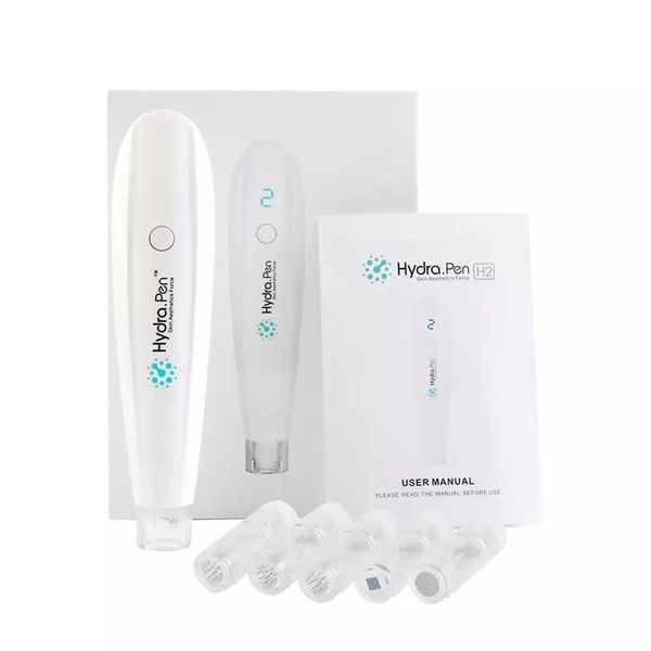 

profissional microneedle beauty items derma hydra pen h2 roller needling system electric derma stamp skin care serum