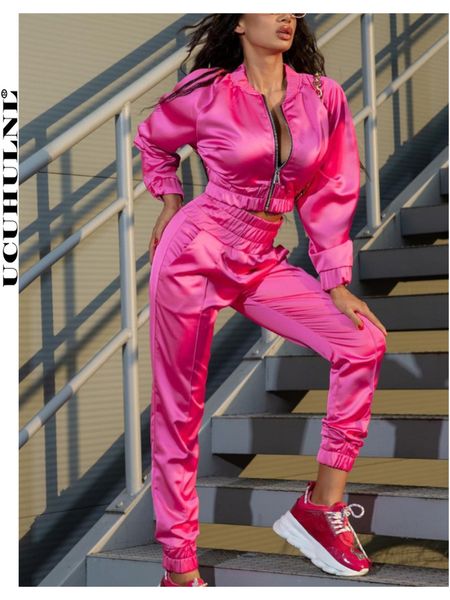 

women s two piece pants set track jacket and suit active sweatsuit tracksuit fitness outfits for conjunto sudadera mujer 221119, White