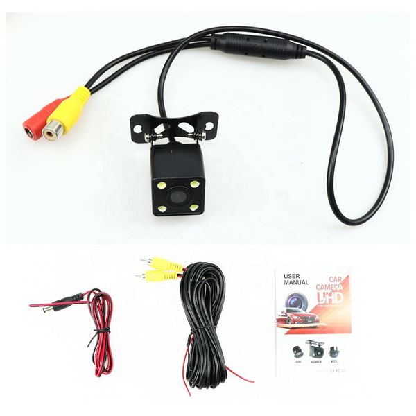 

4 led reversing camera hd car waterproof rear view reverse cam