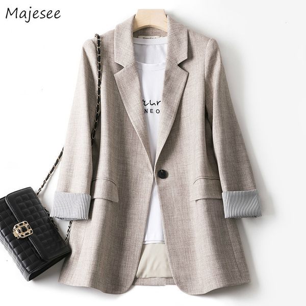 

women's suits blazers women trendy patchwork korean chic spring loose pockets lady elegant coats single button minimalist outwear long, White;black