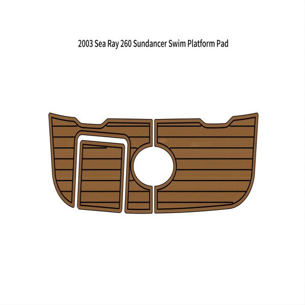 

2003 sea ray 260 sundancer swim platform pad boat eva foam teak deck floor mat