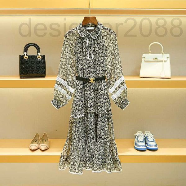 

casual dresses designer ce family 2022 autumn skirt pure desire women's dress french little daisy flower female y5dv, Black;gray