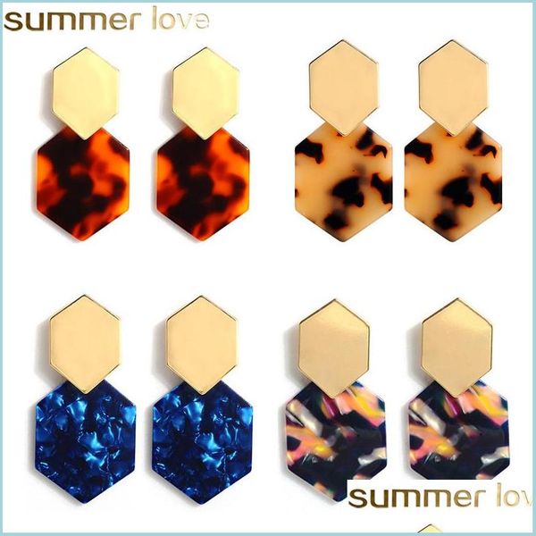 

dangle chandelier trendy geometric acrylic drop earring punk colorf resin alloy statement dangle earrings for women girls party je dh1jy, Silver