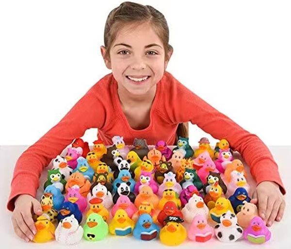 

bath toys 20pcs lot baby rubber duck est kids indoor beach water park birthday party giftsarty gifts 221118