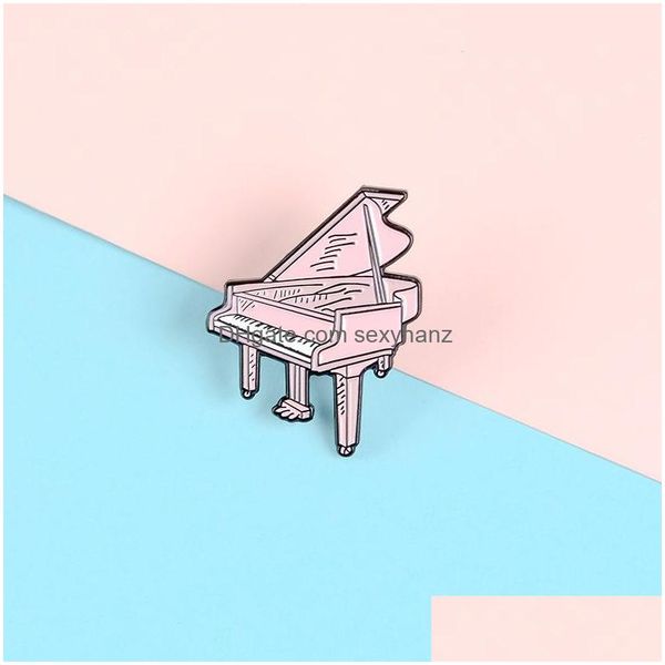 

pins brooches student cartoon pink piano brooch pins eco alloy enamel funny personality brooches for girls gift jewelry badges bag dhgho, Gray