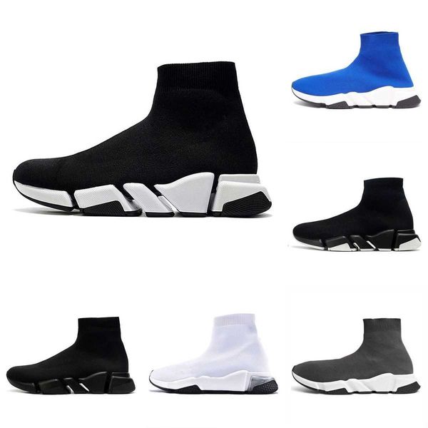 

boots 2023 speeds 2.0 1.0 shoe platform sneaker men women designer tripler paris socks black white blue light sliver ruby graffiti vintage b