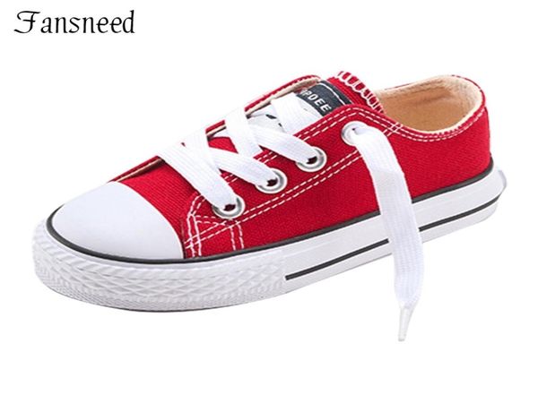 

new classic children canvas shoes girls boys candy sneakers tendon sole casual shoes solid color chaussures garcon enfant y2001034588460, Black;red