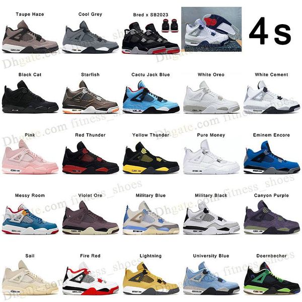 

jumpman 4 4s 3s mens basketball shoes j military black cat fire red thunder midnight navy white cement 3 eminem x slim shady j3 j4