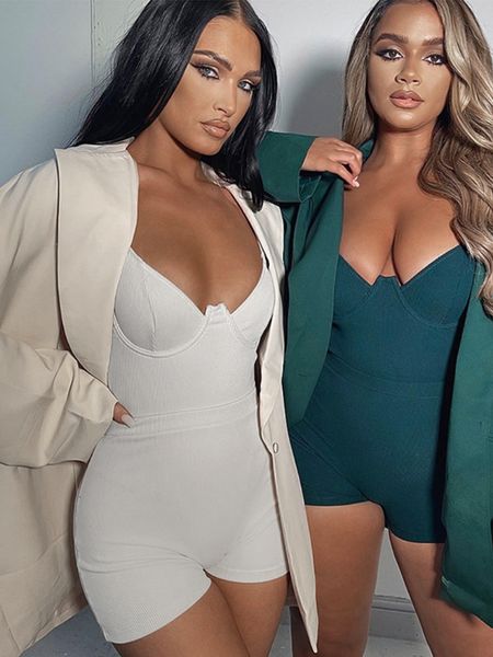 

women's two piece pants party matching women shorts set ribbed knitted crop bra and biker shorts two pieces one suit booty fashion set, White