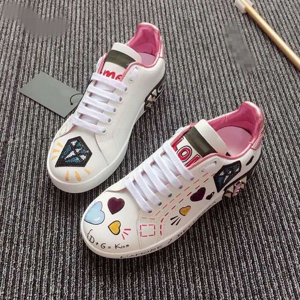 

man shoes fashion women shoes men's leather lace up platform oversized sole sneakers white black casual hc190704 aasdadaasdadad, Red;white