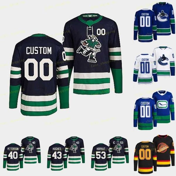 

23 oliver ekman-larsson 2022-23 reverse retro jersey j.t. miller quinn hughes elias pettersson bo horvat conor garland brock boeser tanner&#, Black;red