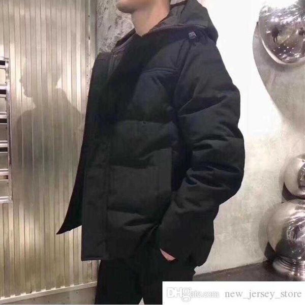 

men's parkas canadian winter men homme winter jassen chaquetas parka outerwear big fur hooded fourrure manteau down jacket coat hiver, Black