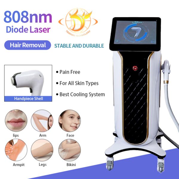 

latest 808nm diode equipment alexandrite hair removal laser beauty salon machine factory price ce approved, Black