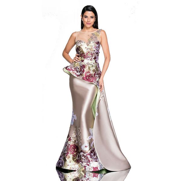 

2023 evening dresses with detachable train champagne beads mermaid prom gowns flowers lace applique luxury party dress robes de soiree, Black;red