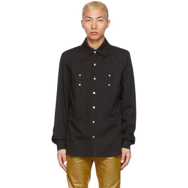 

men's casual shirts s6xl springsummer casual style long sleeved shirts with machine metal snaps for men 221119, White;black