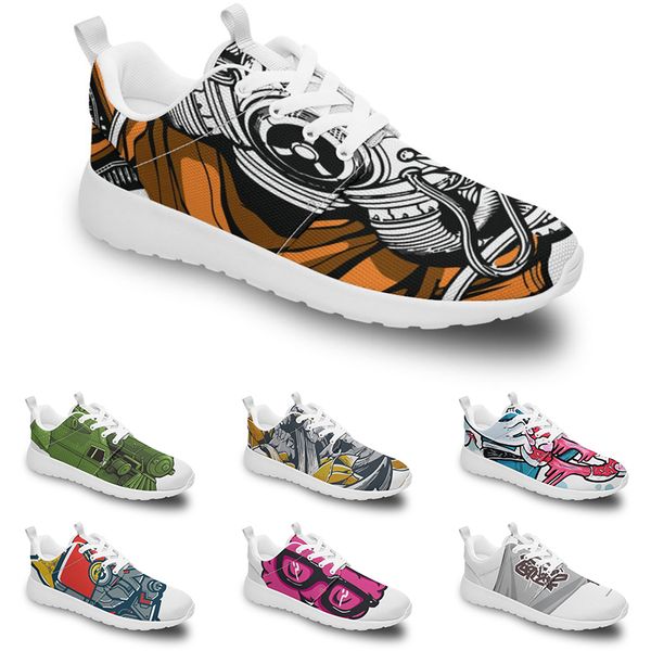

tran diy custom running shoes women men trendy trainer outdoor sneakers black white fashion mens yellow breathable casual sports fire-red st