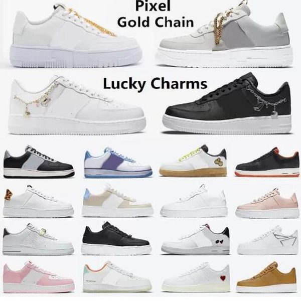 

eur36-45 men women running shoes pixel gold chain 1 low have game sail tan halloween sand platform lucky charms black white sunlight mens tr
