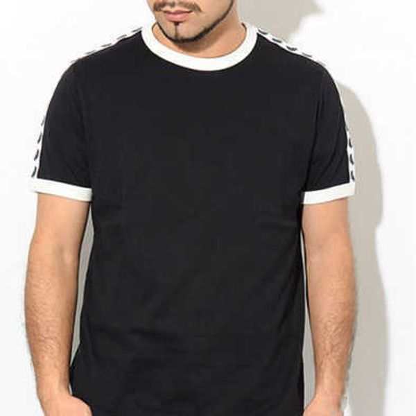 

men's t-shirts homre tembroidery fp-short sleeve t-shirt men 100% cotton casual o-ne homme t shirt collar g221118, White;black