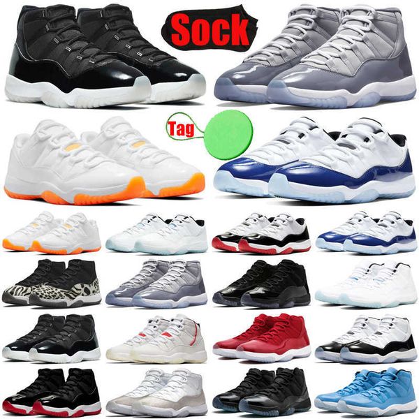 

cool grey 11 11s basketball shoes jumpman men women animal instinct bright citrus bred concord pure violet legend blue mens trainers sports, Black