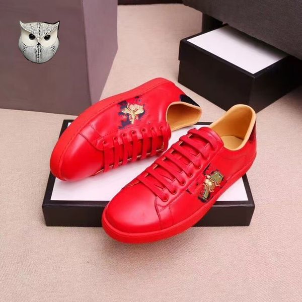 

casual shoes designer sneakers womens shoes sports trainers tiger embroidered white green red stripes sneaker walking men women ace bee snak, Black