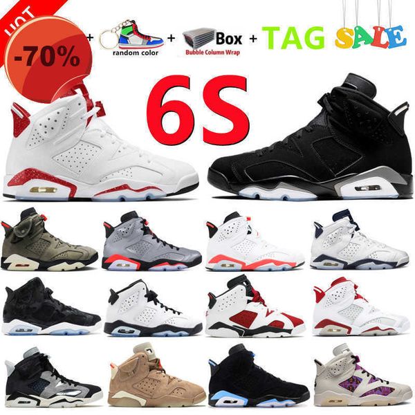 

new vi 6 6s men basketball shoes mint foam cactus university blue electric green bordeaux hare unc infrared white washed denim red oreo, Black