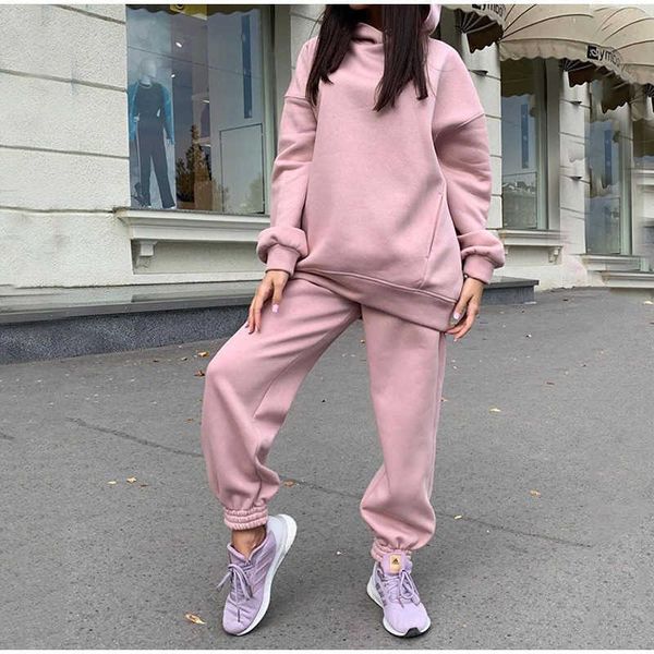 

women's two piece pants seigurhry 2022 new womens's jogger outfit sweatsuit 2 piece sweatshirt long sleeve hooded and pants lounge, White