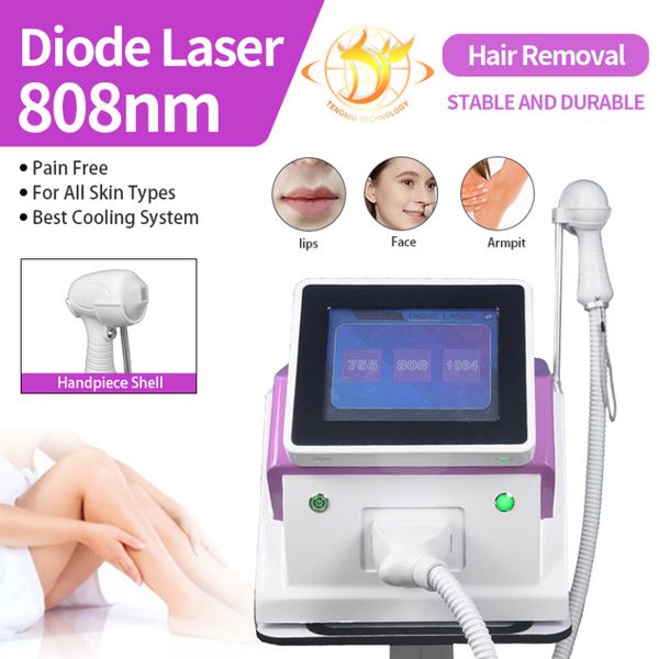 

3 wavelength 800w diode laser 755 808 1064 hair removal machine222, Black