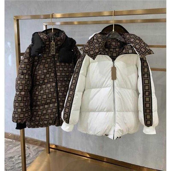 

men's down & parkas designer winter mens women jackets fashion reversible coat with letters jacket casual windbreaker warm zipper thick, Black