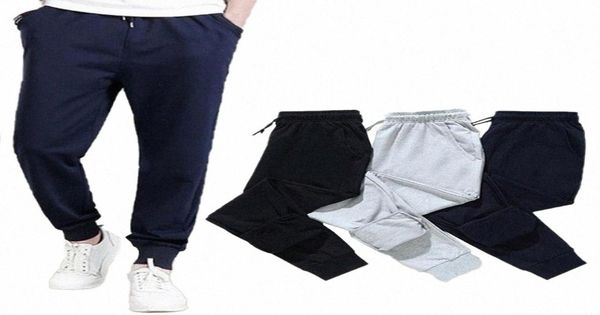 

men039s pants oversized sweatpants jogging sportswear casual drawstring autumn bodybuilding fitness full length solid trousers 3946298, Black
