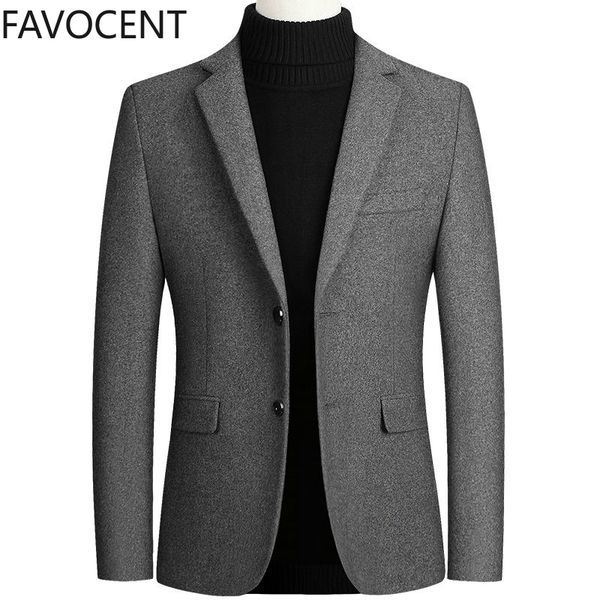 

men's suits blazers wool coat blends casual men male solid business mens coats and jackets 221118, White;black
