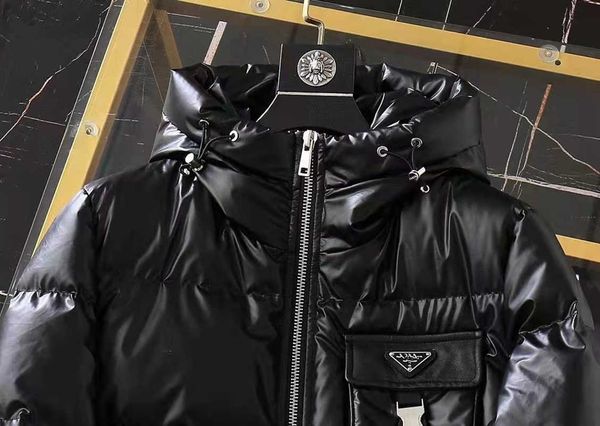 

down ladies men parka winter jackets casual jackets warm hooded jackets hip hop men, Black