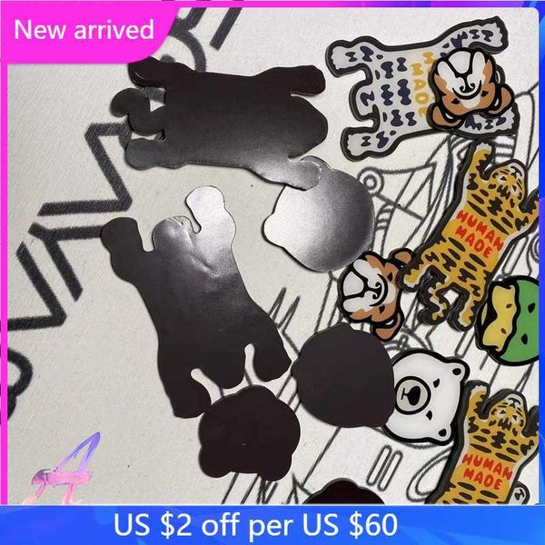 

men's t-shirts human made t shirt animal love print fridge magnet tee for men women g221118, White;black